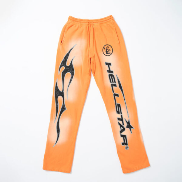 Hellstar Fire Orange Sweatpants (Flare Bottom)