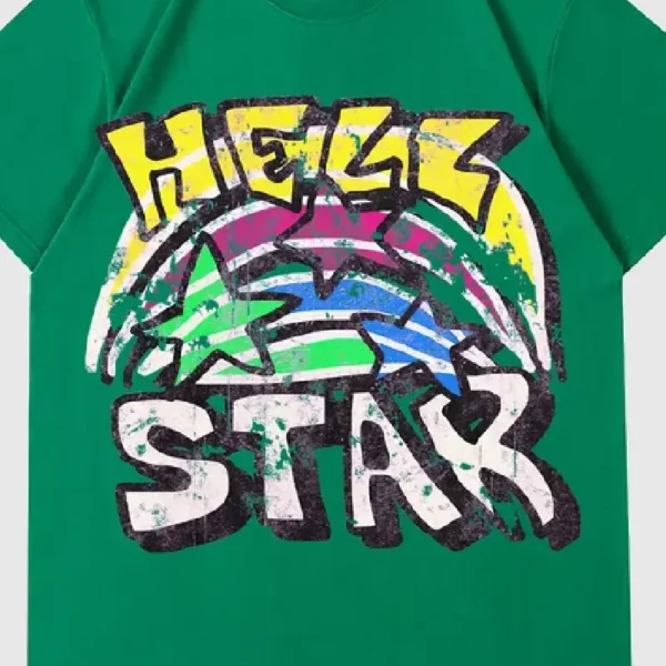 Hellstar Graphic Green T Shirt
